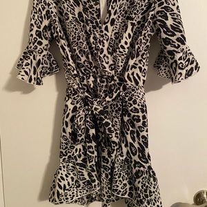 Animal Print Romper.
